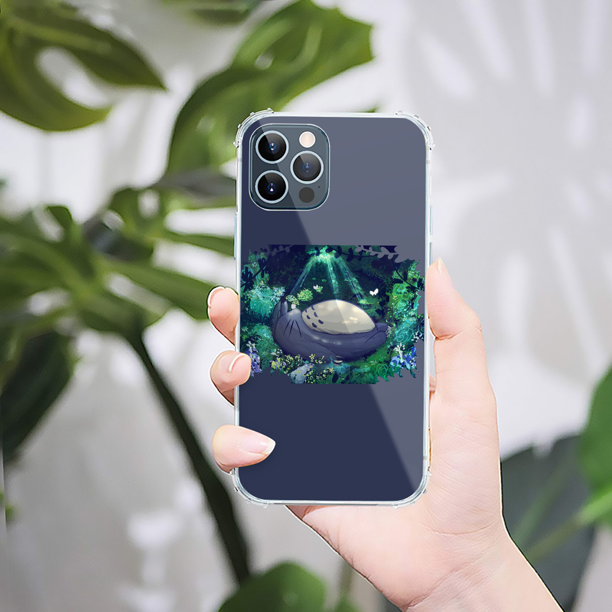 （画像用） となりのトトロ 草壁メイ 草壁サツキ My Neighbor Totoro Satsuki Kusakabe Mei Kusakabe 【iPhone 12シリーズ対応】透明スマホケース（クリアソフトケース）